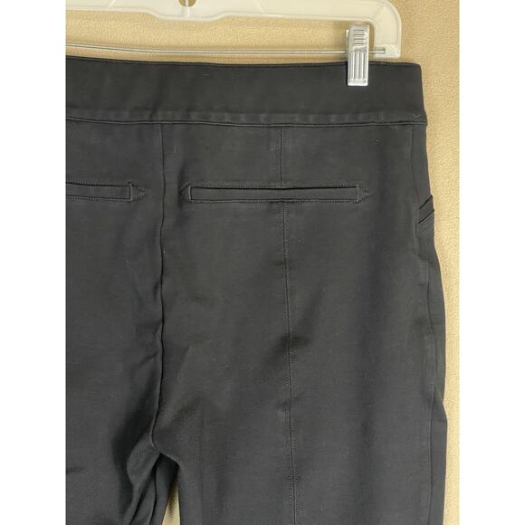 Spanx Pants‎ Womens Large Black Pull On Crop Stretch Straight Leg Slim Fit - Picture 11 of 14